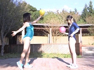 レオタード姿で練習する新体操部員のハミパンに欲情しちゃった俺の巻ｗ